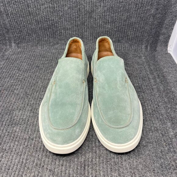 Allen Edmonds Hayes Slip-On Loafer Sage Green Suede Casual Shoes Mens 13 D - Picture 2 of 10